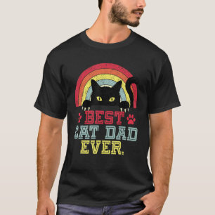 Vintage Bester Katzenvater Aller Zeiten Lustiger K T-Shirt