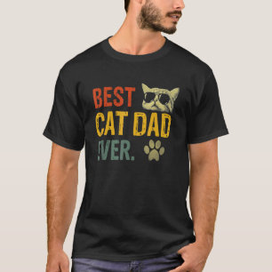 Vintage Bester Katzenvater überhaupt Katzenpapa T-Shirt