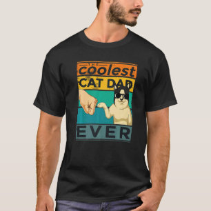 Vintage Bester Katzenvater überhaupt Stoß passt fü T-Shirt