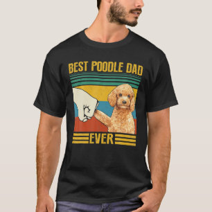 Vintage Bester Pudel-Vater Aller Zeiten Großartig T-Shirt