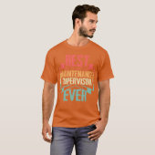 Vintage Bester Wartungsleiter Ever T-Shirt (Vorne ganz)