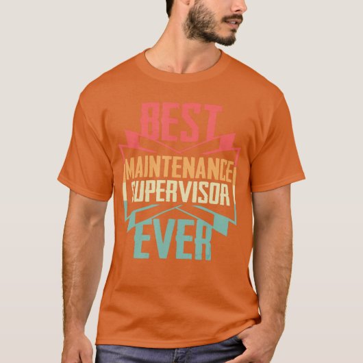 Vintage Bester Wartungsleiter Ever T-Shirt (Vorderseite)