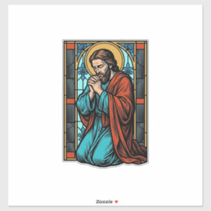 Vintage betende religiöse Figur Vektor-Shirt Desi Aufkleber