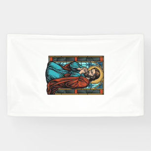 Vintage betende religiöse Figur Vektor-Shirt Desi Banner