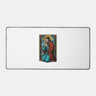 Vintage betende religiöse Figur Vektor-Shirt Desi Schreibtischunterlage