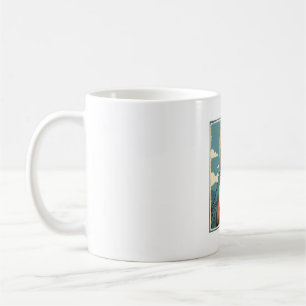Vintage betender Heiland religiöses Shirt-Design_1 Kaffeetasse