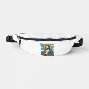 Vintage betender Heiland religiöses Shirts-Design_ Bauchtasche