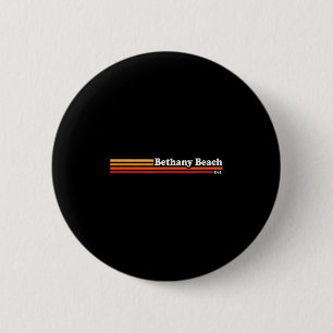 Vintage Bethany Beach Delaware im Grafikstil der 8 Button