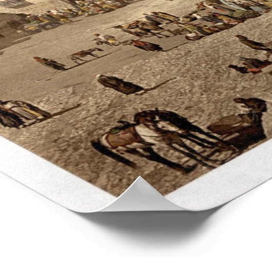 Vintage Bethlehem Illustration Poster (Ecke)