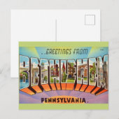 Vintage Bethlehem PA Postkarte (Vorne/Hinten)