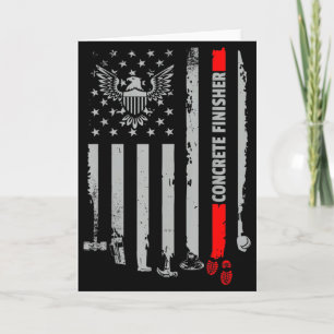 Vintage-Betonveredler USA-Flagge Amerikanische Fla Karte
