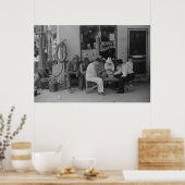 Vintage Betriebssicherheitsprüfung Poster (Küche)