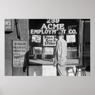 Vintage Betriebssicherheitsprüfung Poster