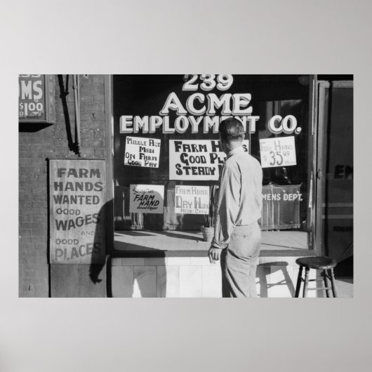 Vintage Betriebssicherheitsprüfung Poster (Vorne)