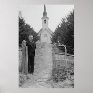 Vintage Betriebssicherheitsprüfung Poster