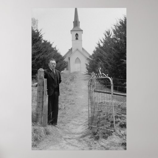 Vintage Betriebssicherheitsprüfung Poster (Vorne)