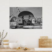 Vintage Betriebssicherheitsprüfung Poster (Küche)