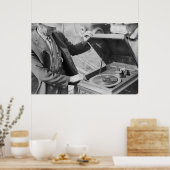 Vintage Betriebssicherheitsprüfung Poster (Küche)