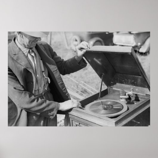 Vintage Betriebssicherheitsprüfung Poster (Vorne)