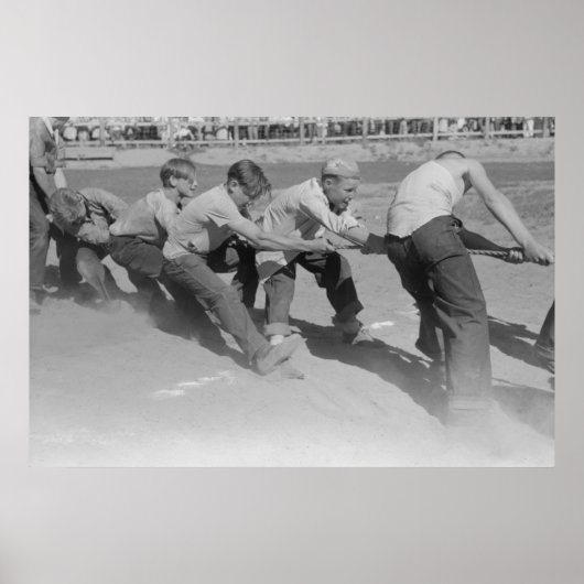 Vintage Betriebssicherheitsprüfung Poster (Vorne)