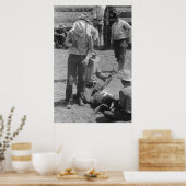 Vintage Betriebssicherheitsprüfung Poster (Küche)