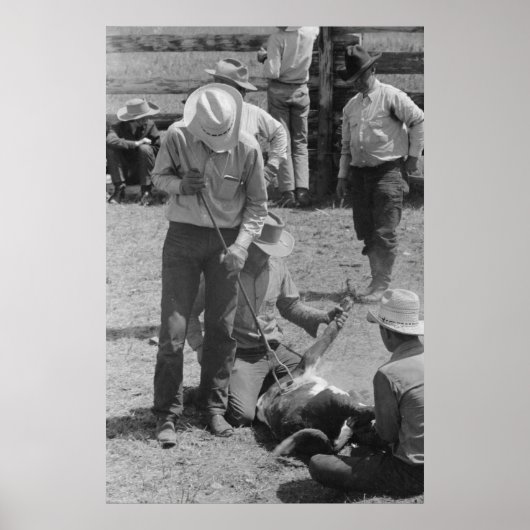 Vintage Betriebssicherheitsprüfung Poster (Vorne)