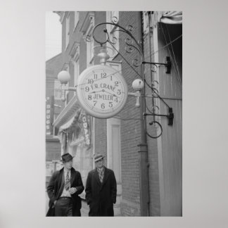 Vintage Betriebssicherheitsprüfung Poster