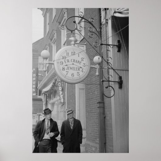 Vintage Betriebssicherheitsprüfung Poster (Vorne)