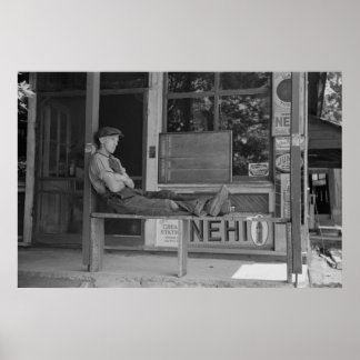 Vintage Betriebssicherheitsprüfung Poster