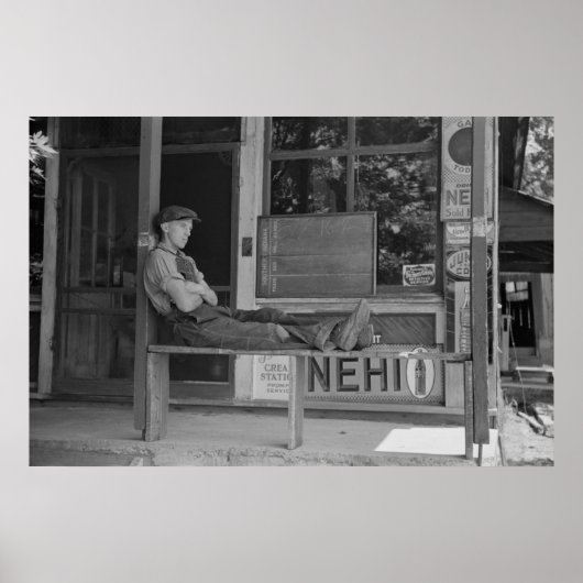 Vintage Betriebssicherheitsprüfung Poster (Vorne)