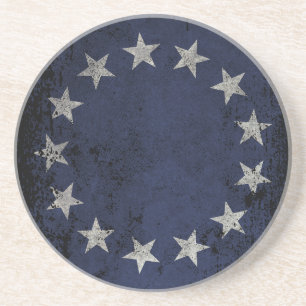 Vintage Betsy Ross amerikanische Flagge Getränkeuntersetzer