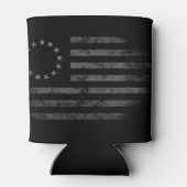 Vintage Betsy-Ross-Flagge Dosenkühler (Rückseite)