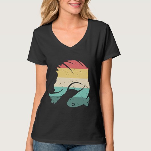 Vintage Betta Fische T-Shirt (Vorderseite)