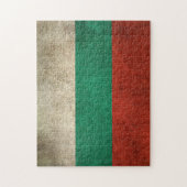 Vintage beunruhigte Flagge von Bulgarien Puzzle (Vertikal)