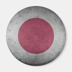 Vintage beunruhigte Flagge von Japan Magnet