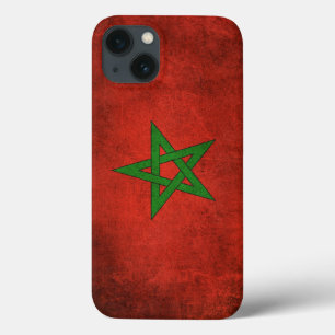 Vintage beunruhigte Flagge von Marokko Case-Mate iPhone Hülle