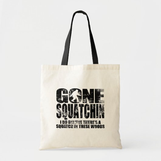 Vintage beunruhigte gegangene Squatchin Tragetasche (Vorne)