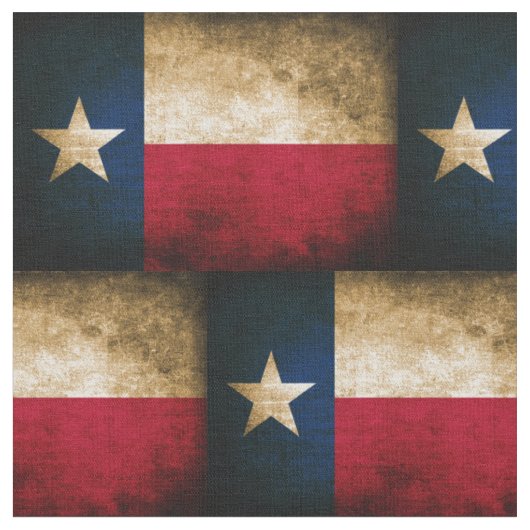 Vintage beunruhigte Texas-Flagge Stoff (Nahaufnahme)