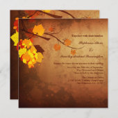 Vintage beunruhigte wedding Einladung des (Vorne/Hinten)