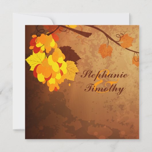 Vintage beunruhigte wedding Einladung des (Rückseite)