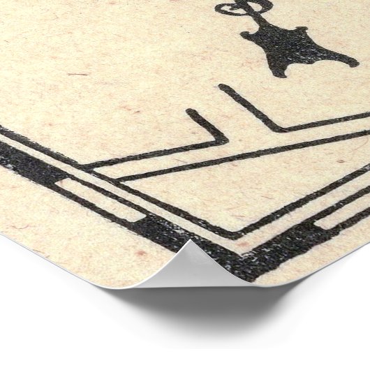 Vintage Beverly Hills Map Poster 1930 (Ecke)