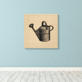 Vintage Bewässerungs-Dose auf Leinwand (Insitu (Holzboden))