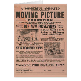 Vintage bewegliches Bild-Ausstellung
