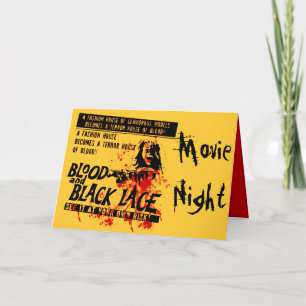 Vintage Bewegungs-Nacht Einladung