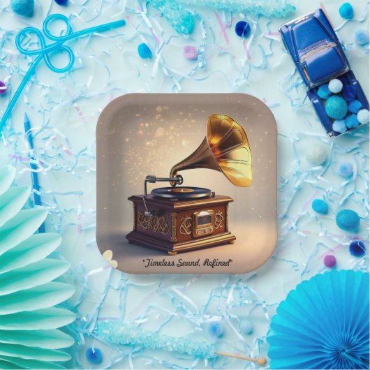 "Vintage Bewohner" Pappteller (Party)