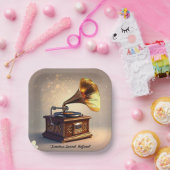 "Vintage Bewohner" Pappteller (Party)