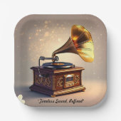 "Vintage Bewohner" Pappteller (Vorderseite)