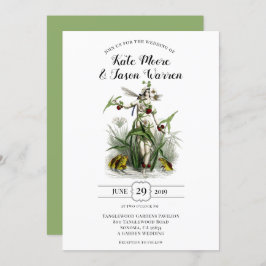 Vintage bezaubernde Gartenmärsche Einladung