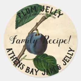 Vintage Bezeichnung für das Jelly-Produkt Runder Aufkleber