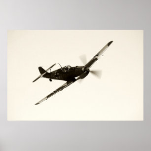 Vintage Bf-109 E-3 Emil Poster